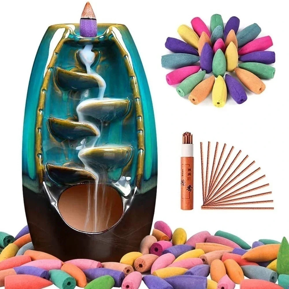 Ceramic Waterfall Incense Burner ๐ฏ๏ธโโโโโโโโโ - Picture 2 of 3